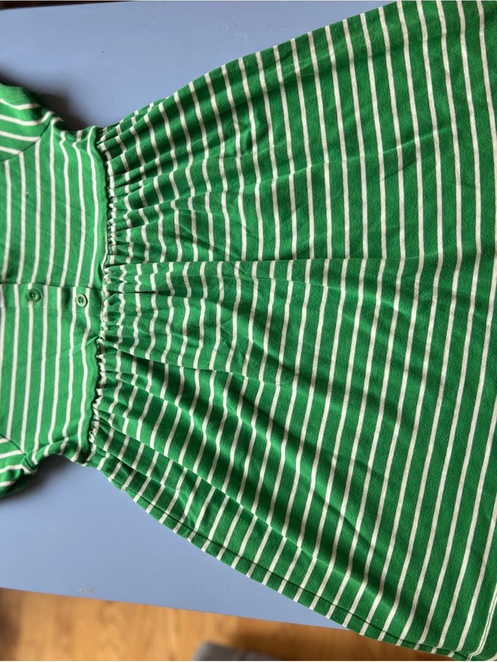 Hanna Andersson Girls' Pink and Green Striped Short-Sleeve Cotton Dress Duo